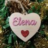 Figura corazón con nombre en relieve - Imagen 3